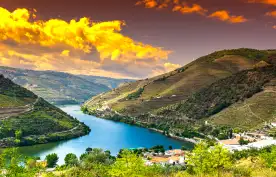 River Douro region at sunrise