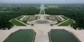 View of garden entrance from The Palace of Versailles in France